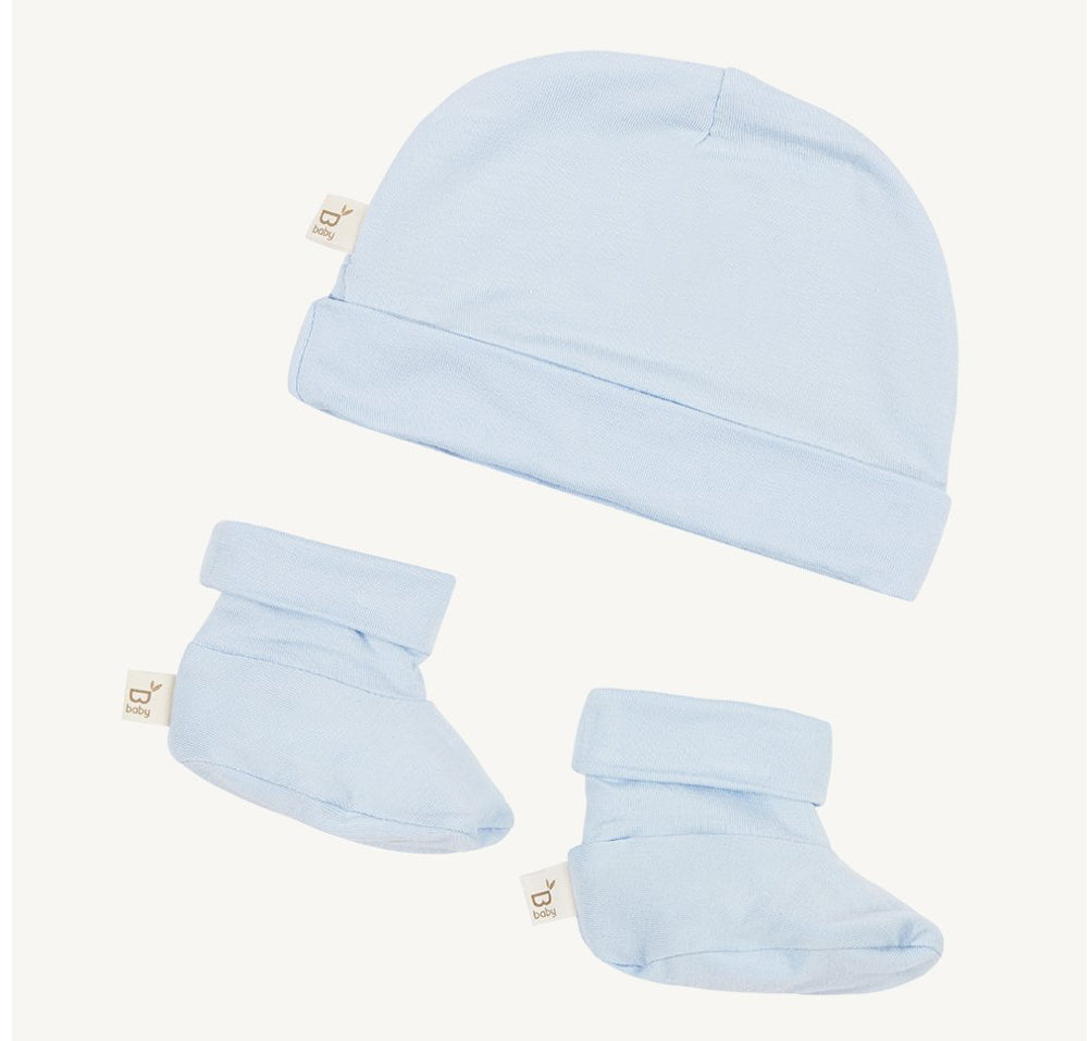 Sky Beanie and Bootee set